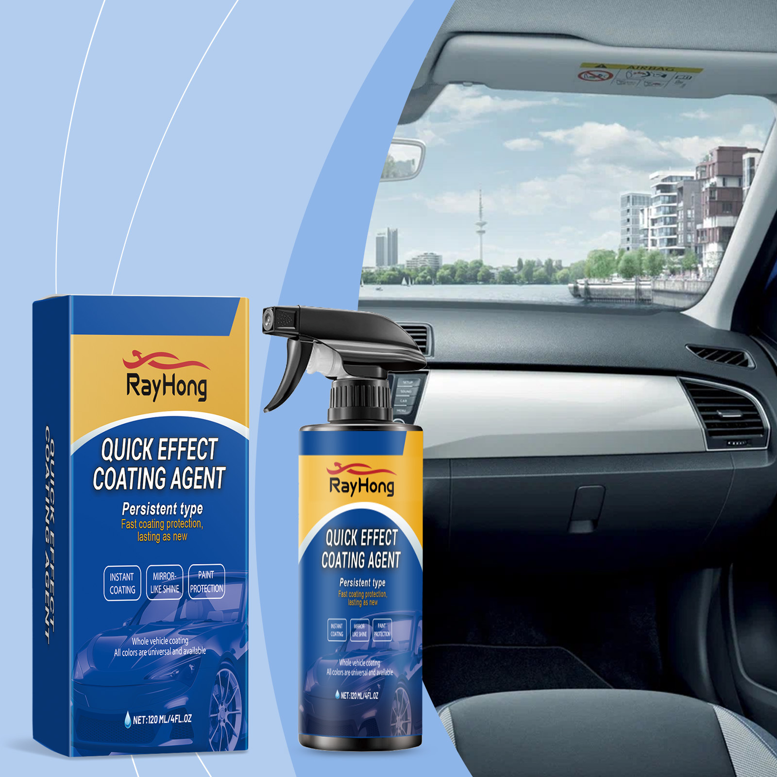 Nano Liquid Coating - Spray de revêtement céramique pour voiture,