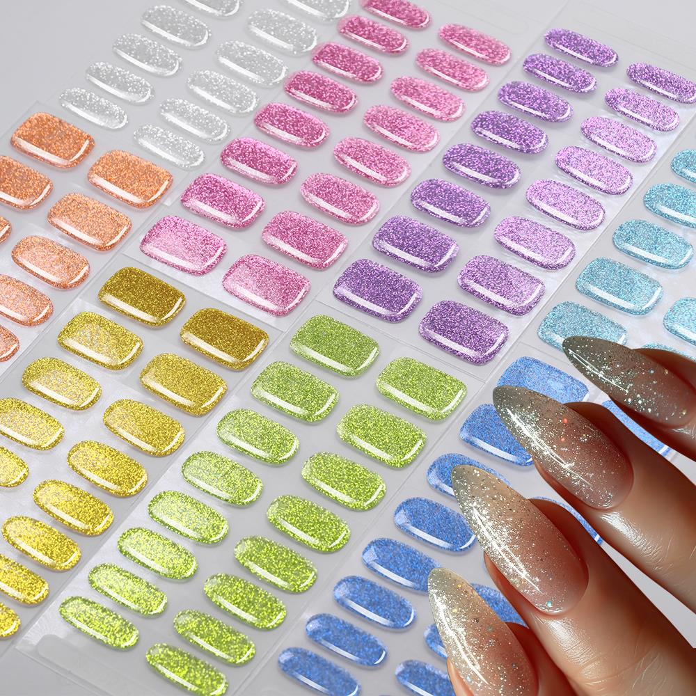 Full Cover Adhesive - 16 autocollants pour ongles en gel