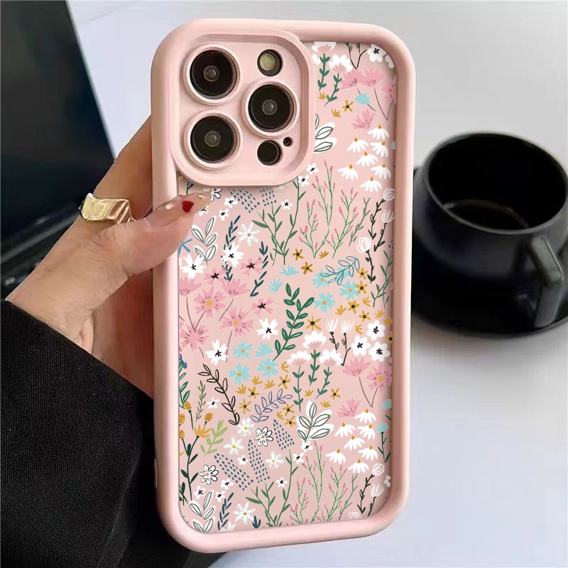 Xiaomi Redmi Note 14 - Coque iPhone rose à motif floral